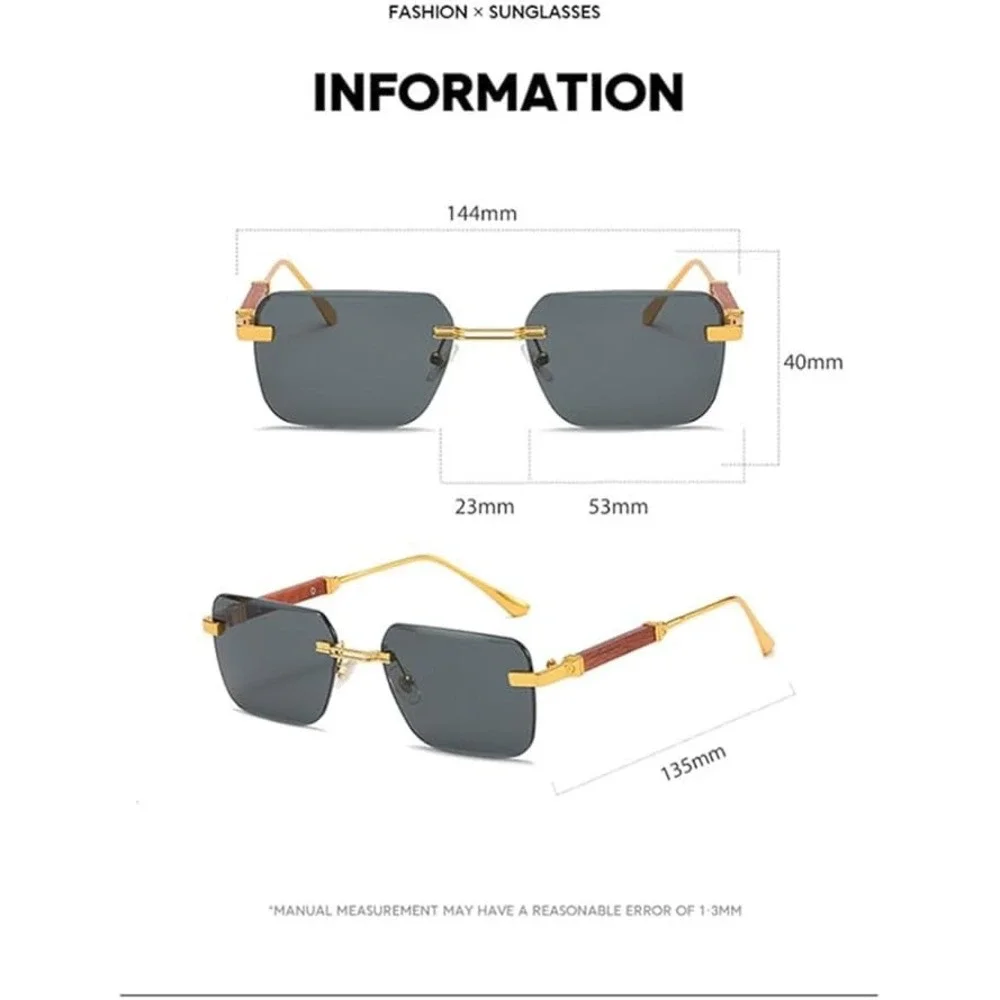 Classic Hip Hop Rapper Gangster SUN GLASSES  Frame Gold Blue Lens‎ Gafas Lentes